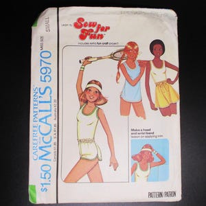Vintage McCall's 5970 Circa 1978 Size Small Bust 34-36 inches