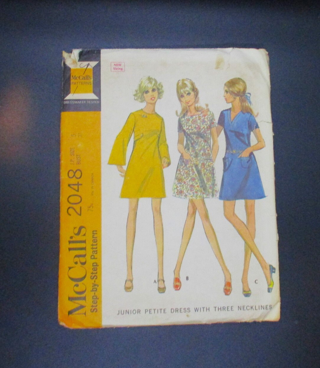 Vintage McCall's 2048 ca 1969 Size 5 Bust 31 inches