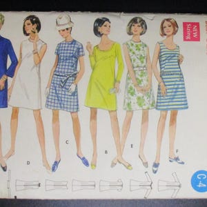 Vintage Butterick 5155 ca 1960&#39;s Size 10 Bust 32 1/2&quot;