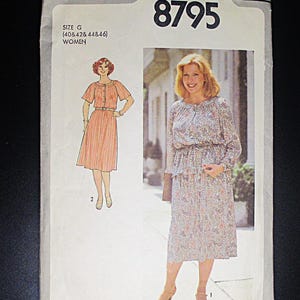 Vintage Simplicity 8795 ca 1978 Size 40 Bust 40 inches