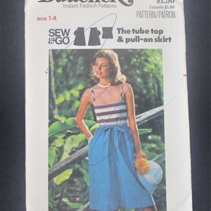 Vintage Butterick 4881 ca 1970&#39;s Size 14 bust 36