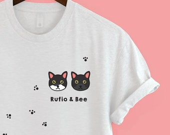 Maglietta Gatto Etsy