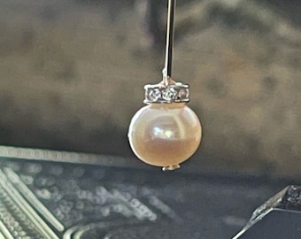 Echte gekweekte pareloorbellen ~ Drop Oorbellen ~ Dangle Oorbellen ~ NBJ546