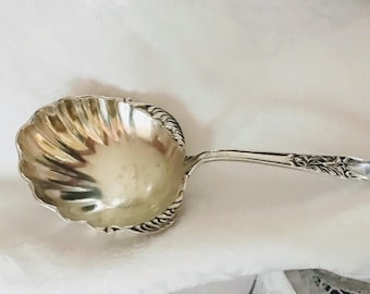 Cuillères et louches Blackinton on Sterling ~ Azalia et fleurs de cerisier ~ Cuillère baies ~ Louche à crème ~ Cuillère coquillages