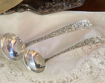 スターリングシルバーのゴーハムシャンティリーユースセットフォーク