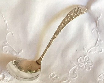 Cucharón y cuchara para aceitunas de plata esterlina Stieff ~ Sieff Rose ~ Servidores antiguos ~ Stieff Repousse