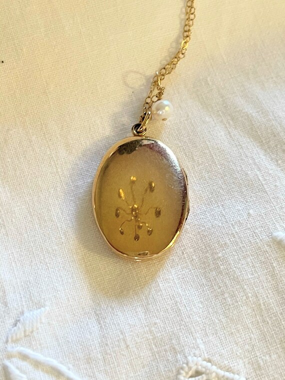 Antique Gold Filled Locket ~ Antique Gold Locket … - image 6