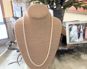 Collar de perlas brillantes ~ Perlas AAA de 6 mm ~ Novia ~ Dama de honor ~ Novia ~ Boda