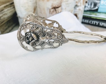 Antiquité européenne ~ 800 pinces à pâtisserie en argent ~ pinces en argent ~ pinces en argent allemandes en argent du XIXe siècle ~ pinces roses Hildesheimer