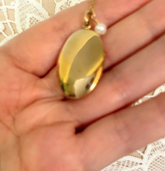 Antique Gold Filled Locket ~ Antique Gold Locket … - image 3