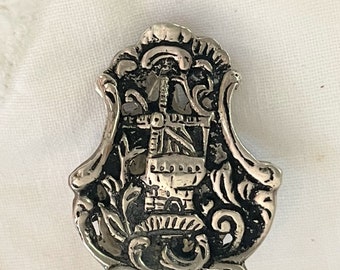 Small Antique Silver Tongs ~ Dutch Serving Utensils ~ 800 Silver ~ Antique Silver