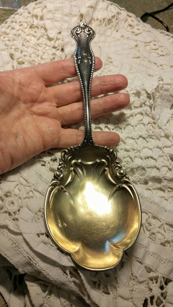 Towle Canterbury Lobed Berry Serving Spoon Oversized Serving Spoon