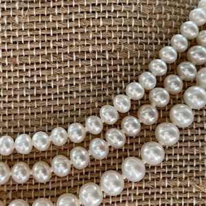 AAA Grade Elegant Pearl Necklace~14K Gold Clasp ~ (Think Downton Abbey) Bride Bridal