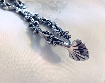 Bruckmann & Söhne Pince à Pâtisserie Allemande Néerlandaise En Argent 800 ~ Déjeuner De La Mariée ~ Pince À Sucre ~ Ciseaux En Argent 800