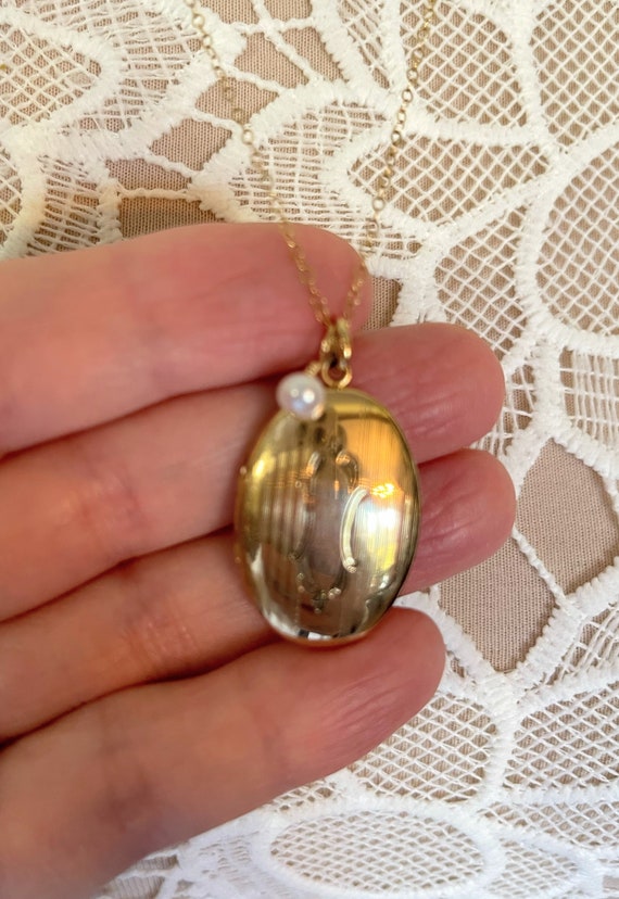 Antique Gold Filled Locket ~ Antique Gold Locket … - image 2