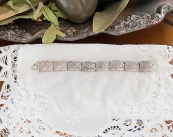 Lovely Antique Filigreed Bracelet ~ Cannetille