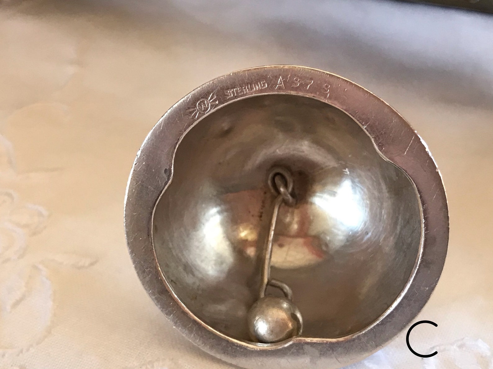 Sterling Silver Dinner Bells Antique Bells 925 Silver Etsy