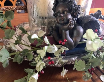 Guirnalda de hojas de bayas heladas ~ Guirnalda de otoño ~ Gran guirnalda de temporada