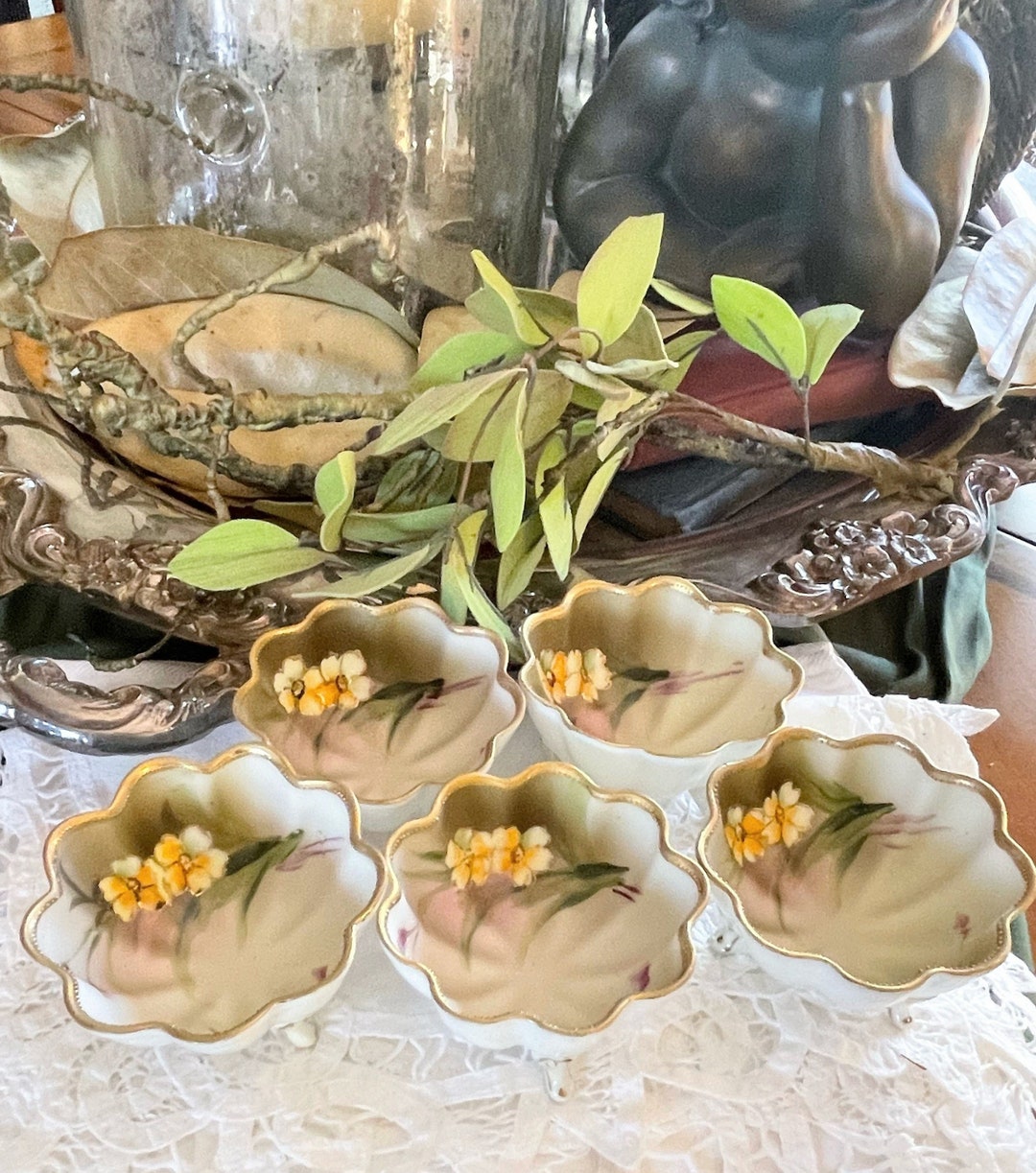 Nippon maruki Salt Cellars Antique Salt Cellars Etsy