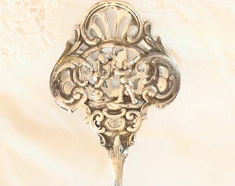 Lovely Cherb German Antique 800 Silver Pastry Tongs ~ Bridal Luncheon ~ Pastry Tongs ~ 800 Silver Scissors
