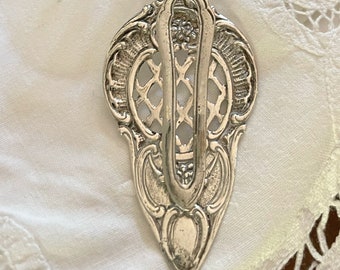 Lovely German Antique 800 Silver Pastry Tongs ~ Bridal Luncheon ~ Pastry Tongs ~ 800 Silver Scissors