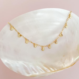 Gold Plated Seashell Shelly Necklace