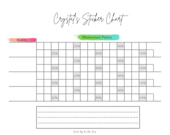 Personalized Habit Tracker - Horizontal
