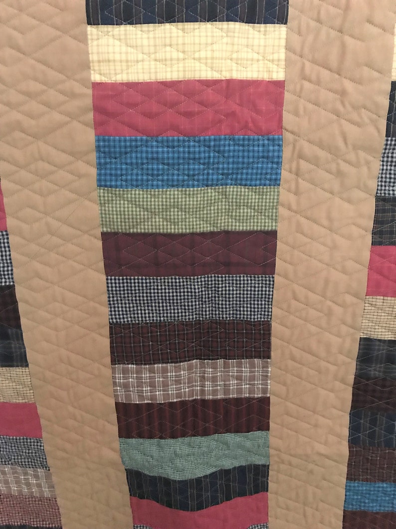 Modern design handcrafted quilt....The Clay quilt