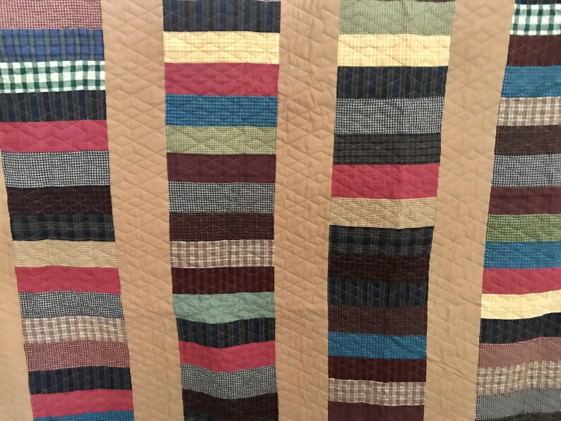 Modern design handcrafted quilt....The Clay quilt