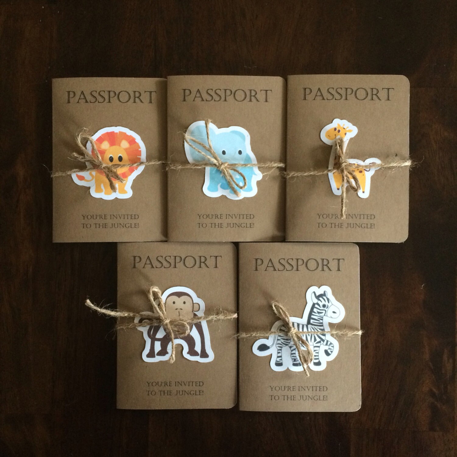 Safari Passport Invitation Safari Kids Birthday Party - Etsy