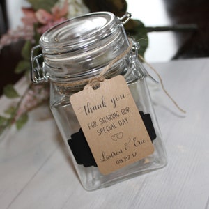 Grazie per aver condiviso il nostro giorno speciale favore tag - matrimonio favore grazie Tag - Personalized Wedding favore tag - tag-Set di 50