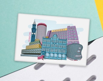 Birmingham Skyline Fridge Magnet