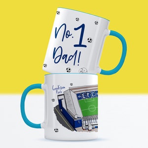 Everton FC Dad Football Mug, Father's Day Gift, Goodison Stadium