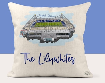 Preston North End Cushion Cover, Deepdale Stadium