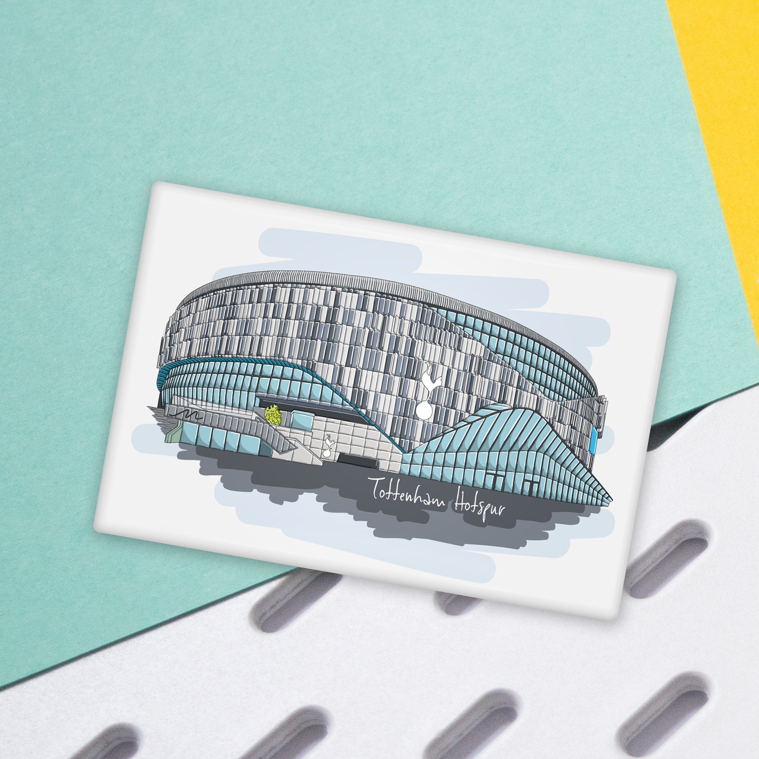 Aimant De Frigo Tottenham Hotspur – Cadeau Fan 2024-25 – Fabriqué UK