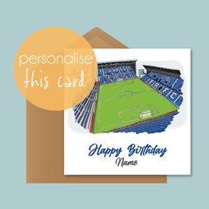Tranmere Birthday Personalised Card, Birthday