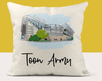 Newcastle United Cushion Cover, St James's Park Stadium