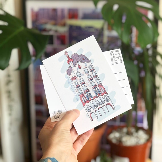 Barcelona Postcard, Casa Batllo Illustration