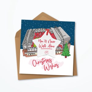 Carte souvenir en céramique de Noël du Liverpool FC
