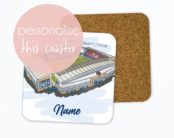 Personalised Wigan Athletic Coaster, Brick Community Stadium