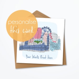 Carte de voeux personnalisée Londres