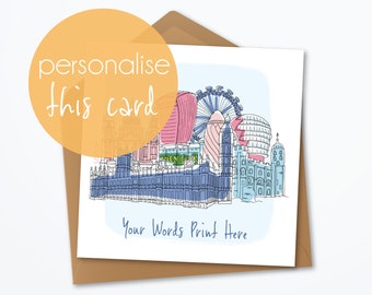 Personalised London Greeting Card