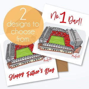 Carte de fête des pères du Liverpool FC, Anfield