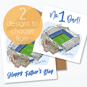Carte de fête des pères du Chelsea FC, stade King Power, papa n°1