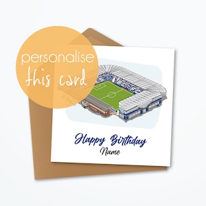 Carte personnalisée Birmingham City, anniversaire, occasion Carte de voeux