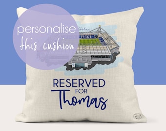 Personalised Preston North End Cushion Cover, Fathers Day Gift