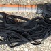 THUDDY Black Leather Flogger Cat Of 9 TAILS NEW Soft Leather Tails Falls