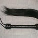 Black Leather Horse Hair Flogger - Horsehair Whip WHISK - EQUESTRIAN GEAR