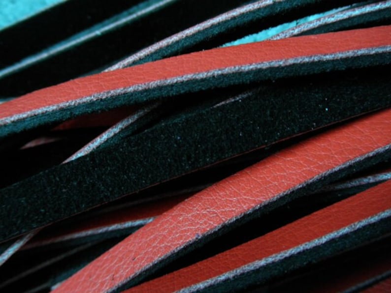 Flogger En Cuir Lourd Noir Et Rouge - 36 Queues, Pour Entraînement équestre, Neuf