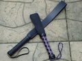 Purple Black LOOPED Paddle / Slapper - Your Choice of Style and Color